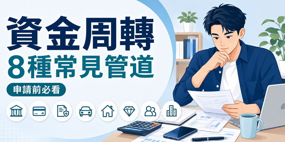 資金周轉有哪些方法？8種常見管道、注意事項，申請前看這篇！